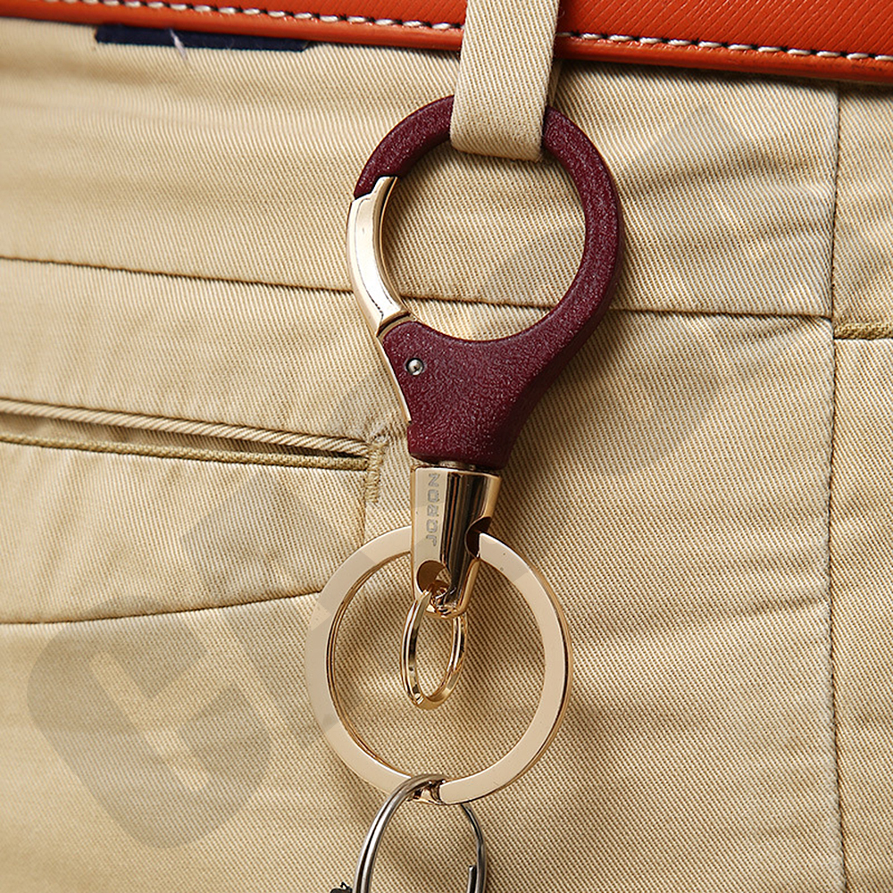 JOBON พวงกุญแจ เกรดพรีเมี่ยม 2 ห่วงคู่ แบบกลม สวยหรูสไตล์ Loft