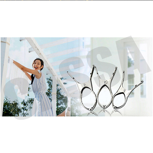 CASSA CLIP-12X1.5X6 คลิปหนีบผ้าแสตนเลส แบบปากหนีบกลม แพค5ตัว (ขายส่ง 29 แพค)