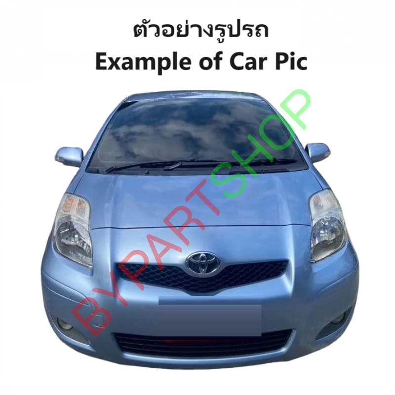 กระจกมองข้าง TOYOTA YARIS(ยาริส) MC ปรับไฟฟ้า มีไฟเลี้ยว 7สาย ปี2009-2012 (ฝาดำ ไม่ทำสี) -ราคาต่อข้าง-