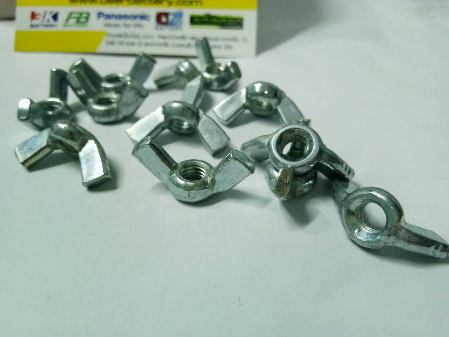 หัวน๊อตหางปลาเหล็กเหนียว M 6 -1.0 บรรจุ 12 ตัว /ถุง