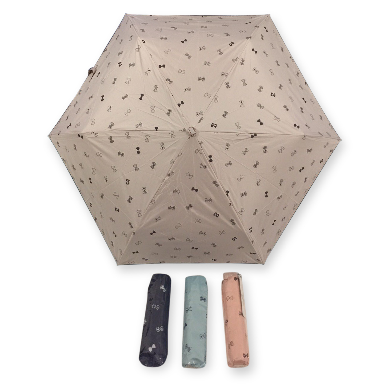 ร่มGBU3ตอนแบนเบารหัสGM341ยูวีดำ