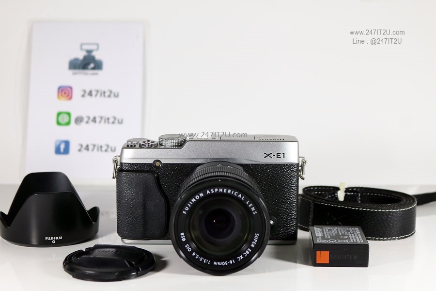 Fujifilm X-E1 เลนส์ 16-50mm สี silver