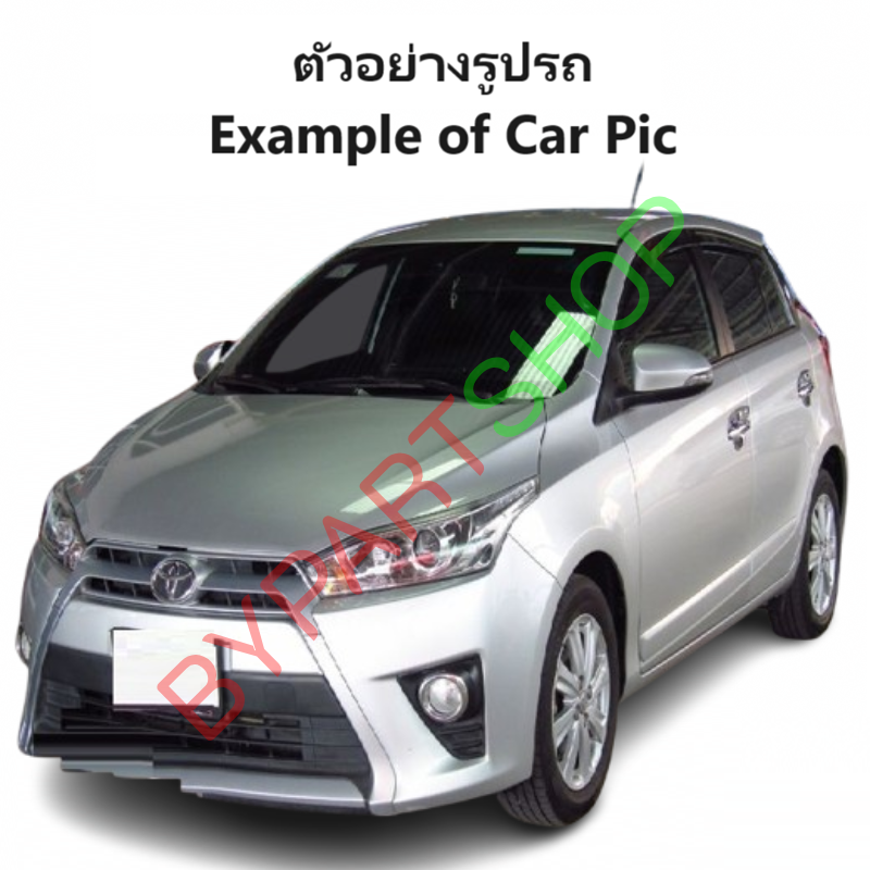 ไฟตัดหมอก/ไฟสปอร์ตไลท์ TOYOTA YARIS(ยาริส) รุ่นที่3 ฝาครอบดำล้วน ปี2013-2016 (ครบชุด) (รับประกัน 6เดือน) (TY652E1)