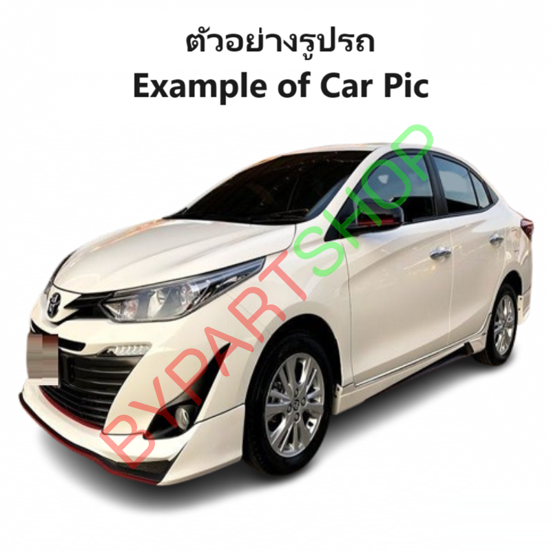 หน้ากระจัง TOYOTA YARIS ATIV(ยาริส เอทีฟ) งานไม่ทำสี คาดโครเมียม ไม่มีโลโก้ ปี2018-2019 (รหัส:YARIS'18)