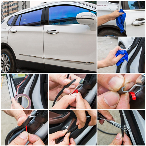 ยางติดขอบประตูกันกระแทก ยางกันกระแทก ยางกันชน ความยาว 10 เมตร