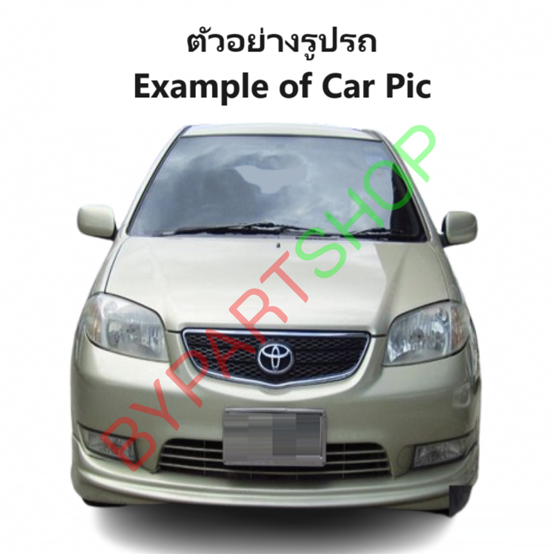 หน้ากระจัง TOYOTA VIOS(วีออส) Gen1 รุ่นที่1 คาดโครเมียม ไม่มีโลโก้ ปี2003-2004 (รหัส:VIOS'03)