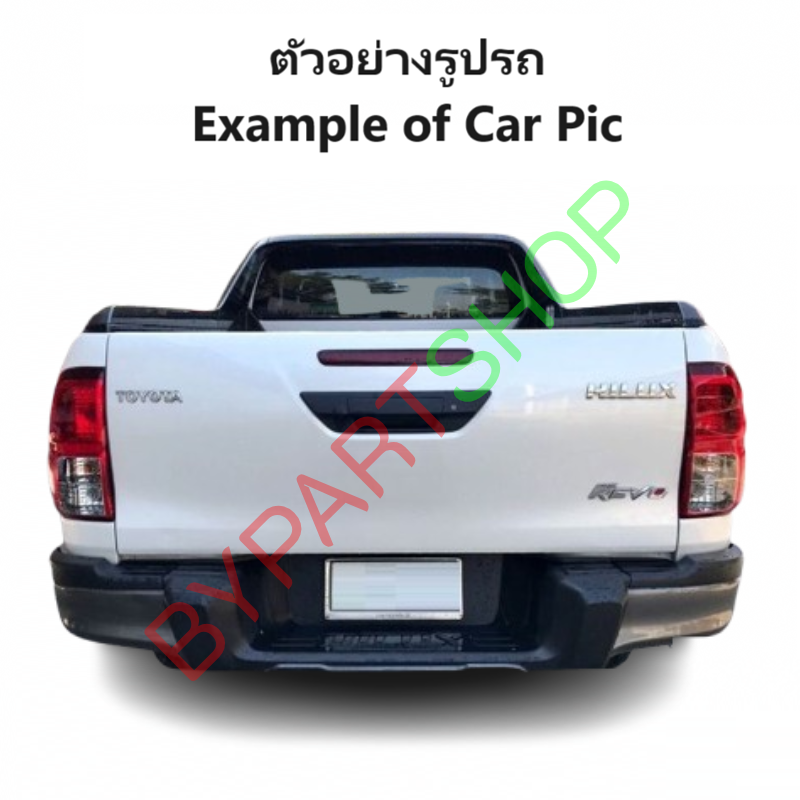 หน้ากระจัง TOYOTA REVO ROCCO(รีโว่ ร็อคโค่) สีดำ(ขอบเทา) ไม่มีโลโก้ โฉมปี2018-2019 (รหัส:REVO'18 เทา)