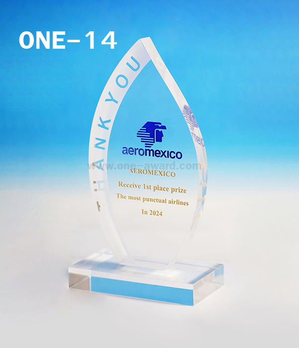 Code: ONE-14 โล่อะคริลิค ความสูงตัวโล่ 6-9 นิ้ว ความหนาอะคริลิคตัวโล่ 15 มม. พร้อมเลเซอร์ข้อความและโลโก้ ลงสีได้ไม่เกิน 2 สี ***ราคาเริ่มต้นที่ 720 บาท (ความสูง 6 นิ้ว เมื่อสั่ง 5 ชิ้น+) ***