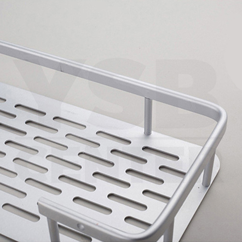 ชั้นวางของอเนกประสงค์ในห้องน้ำ 1 ชั้น ติดผนัง อลูมิเนียม รุ่นC1L061-ALM-8024