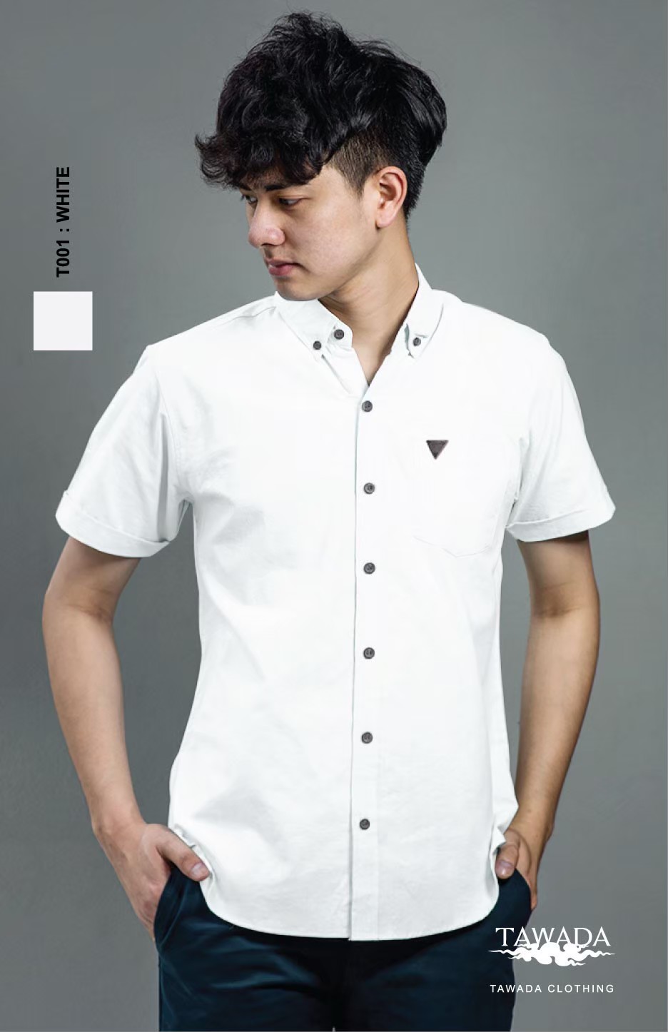 T001 แขนสั้น คอปก