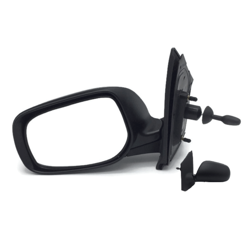 กระจกมองข้าง TOYOTA VIOS(วีออส) Gen2 รุ่นปรับมือ สีดำ(งานไม่ทำสี) ปี2007-2012 -ราคาต่อข้าง-