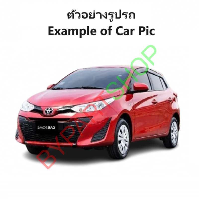 กระจกมองข้าง TOYOTA YARIS(ยาริส) Gen3/YARIS ATIV(เอทีฟ) รุ่นปรับไฟฟ้า 3สาย สีดำ(งานไม่ทำสี) ปี2013-2022 -ราคาต่อข้าง-