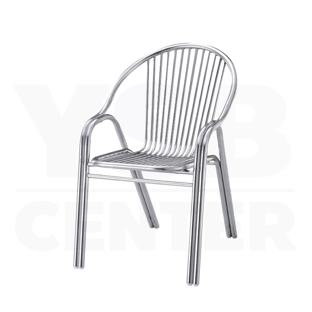 เก้าอี้ สแตนเลส ทานอาหาร ร้านกาแฟ แข็งแรง รับน้ำหนักได้เยอะ ซ้อนได้ YL0286-SH75-ST