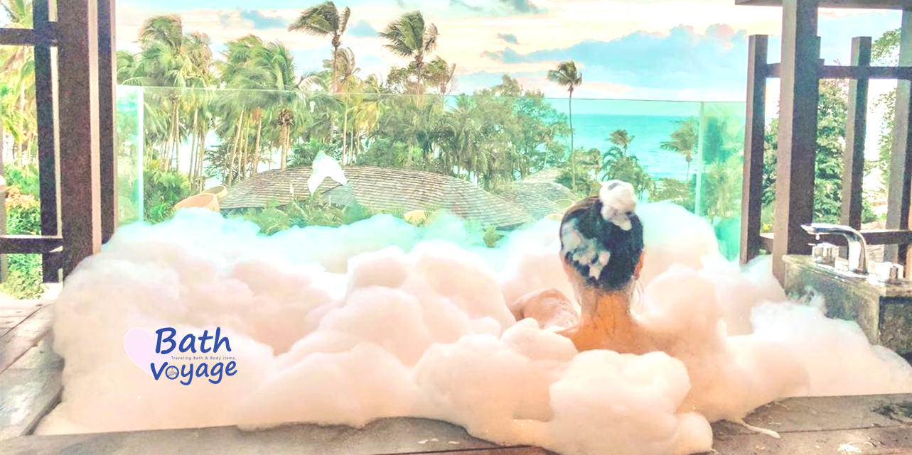 สบู่ทำฟองแบบเจล สูตรเข้มข้น แกลลอน กลิ่นรีแล็กซิ่ง Bubble bath gel-Relaxing (แถมชุดขวดปั๊ม)