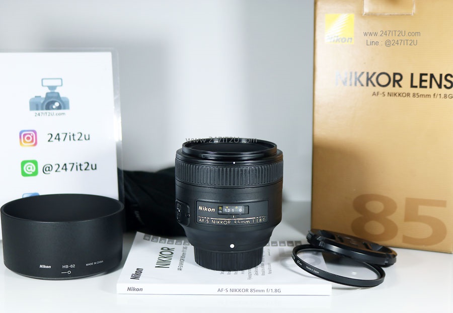 เลนส์ Nikon 85mm F1.8G สภาพดี ยกกล่อง