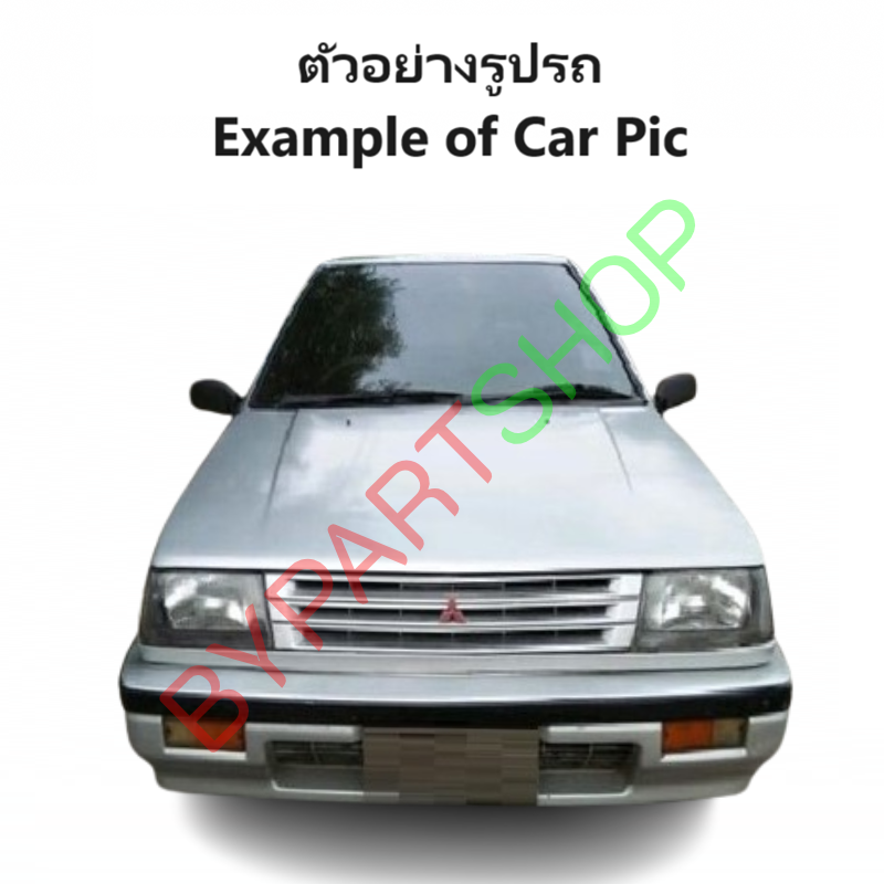 กระจกมองข้าง MITSUBISHI LANCER CHAMP2-3(มิตซู แชมป์2-3) รุ่นปรับมือ(ปรับใน) สีดำ ปี1988-1991 -ราคาต่อข้าง-