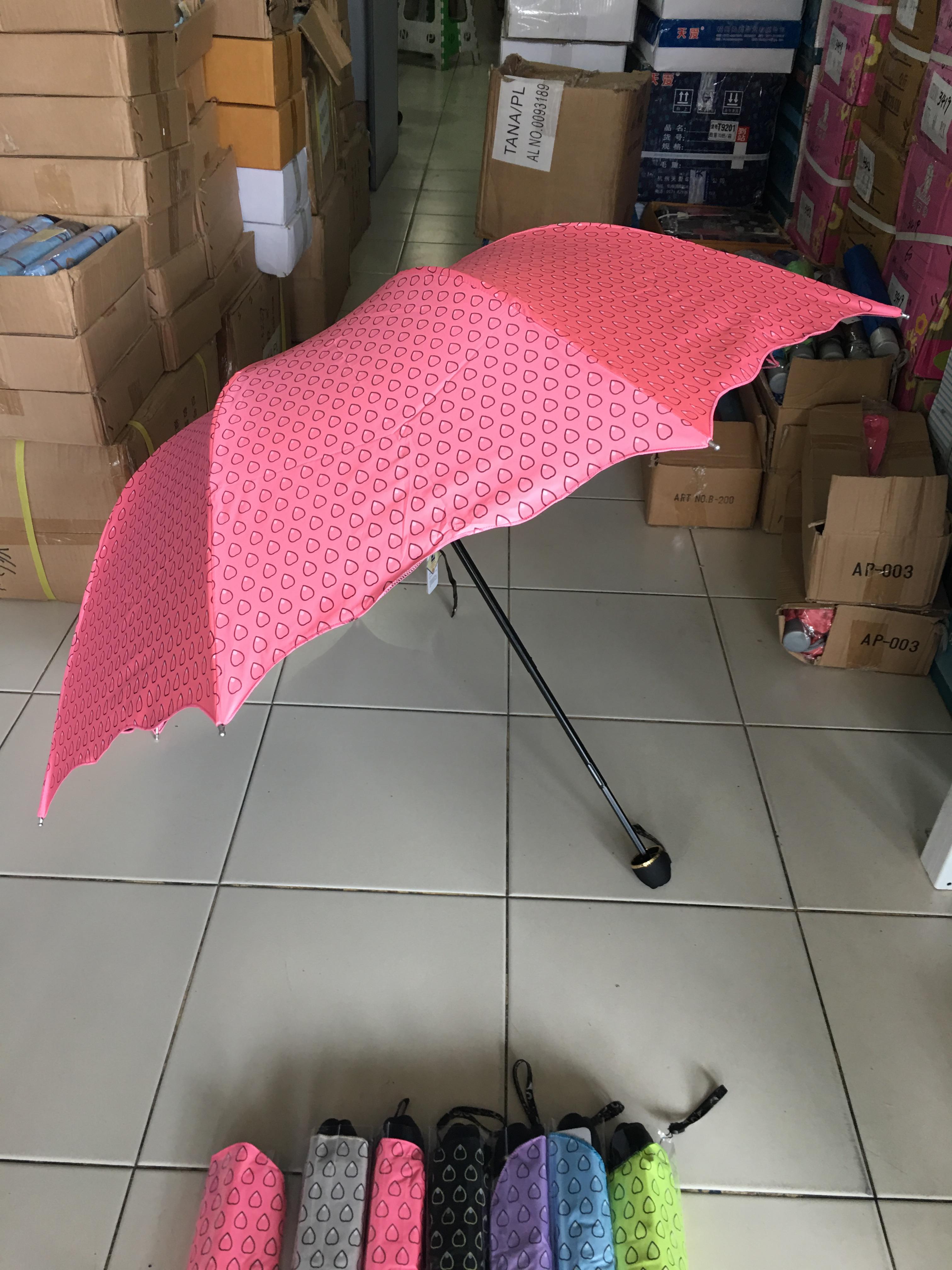 ร่มโค้งแฟชั่นยูวีดำ รหัส4302DA