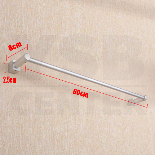 CASSA ราวแขวนผ้าอลูมีเนียม ในห้องน้ำ แบบเจาะผนัง ราวเดี่ยว รุ่นC1L046-ALM-8025-160