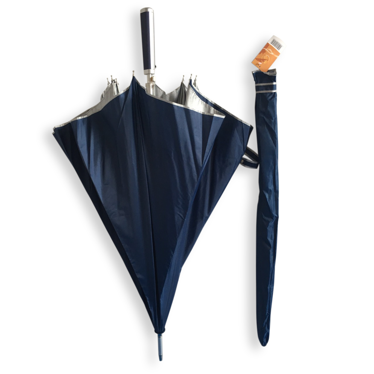 ร่มกอล์ฟตอนเดียว 27 นิ้วด้ามตรงโคร้งสปริง ยูวี