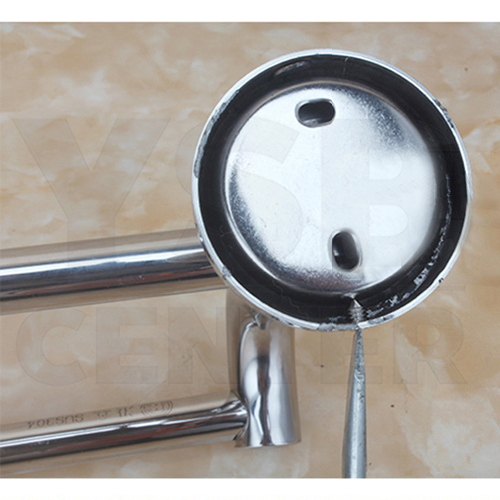 CASSA ราวแขวนผ้า สแตนเลส304 ราวคู่ ในห้องน้ำ แบบติดผนัง ท่อใหญ่ ขนาด80cm. รุ่น C1L012-SUS304-280