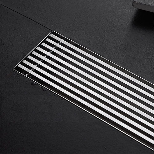 รางระบายน้ำ สแตนเลส304 กันกลิ่น กันแมลง ลายเส้นสแตนเลส ตันไม่กลวง 120cm CL0245 - CL0250