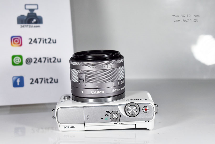 Canon EOS M10 พร้อมเลนส์ 15-45mm สภาพสวย