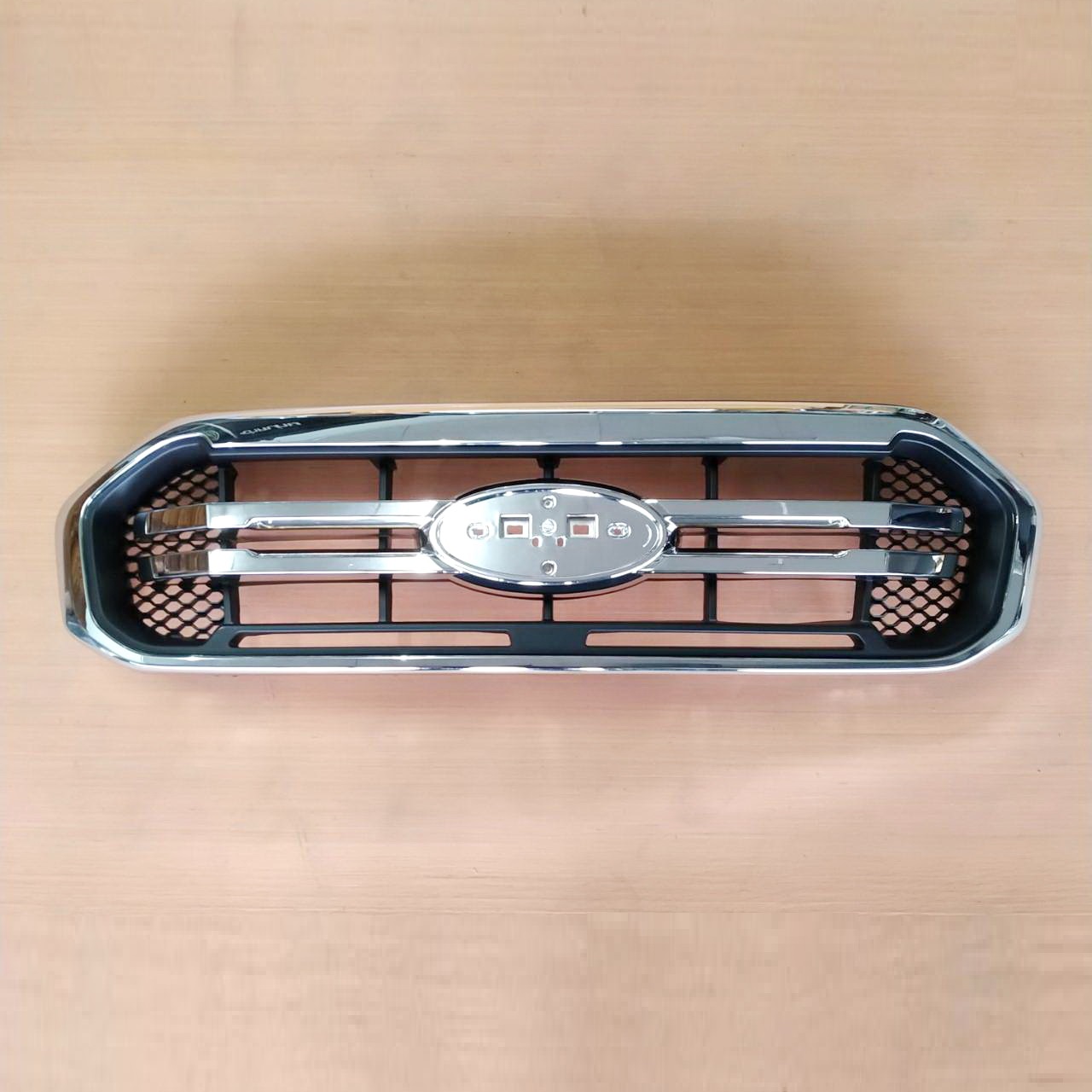 หน้ากระจัง FORD RANGER(ฟอร์ด เรนเจอร์) XLT ชุบโครเมียม ไม่มีโลโก้ ปี2019-2021 (รหัส:RANGER'18 XLT ชุบ)