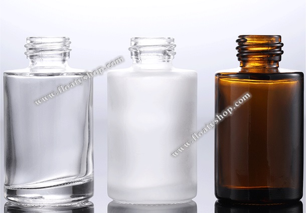 30ml ขวดแก้วสีชา สีใส และสีขาวขุ่น