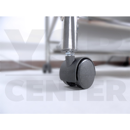 ชั้นวางของสแตนเลส 201 อเนกประสงค์ในห้องครัว 4ชั้น (มีล้อเปลี่ยน) รุ่น CB0042-SS201-L460