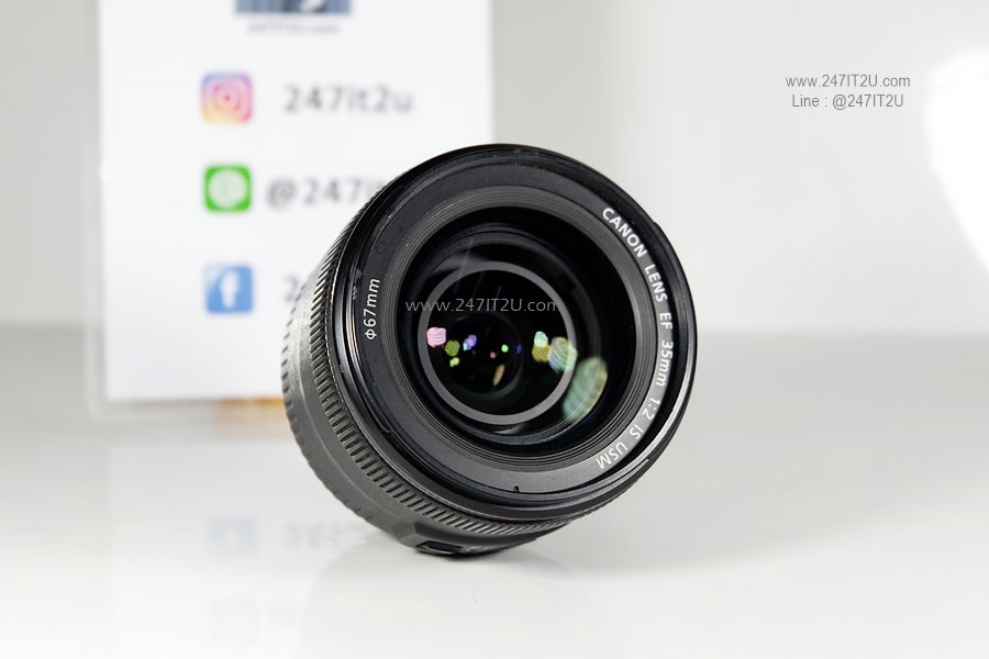 ขายเลนส์ Canon EF 35mm F2 IS USM สีดำ