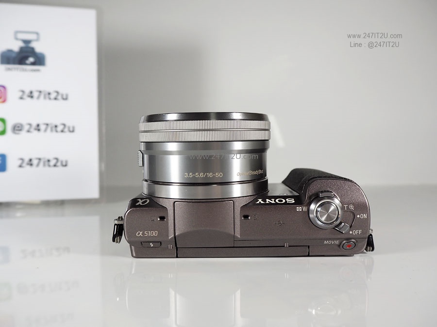 Sony A5100 พร้อมเลนส์ 16-50mm ชัตเตอร์ 7xx ครั้ง brown