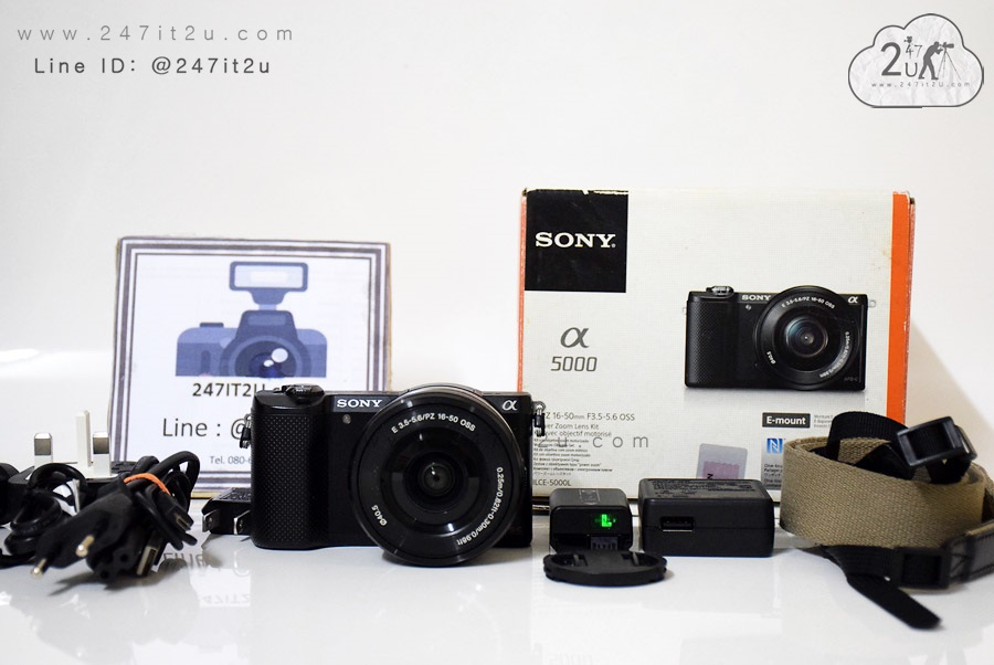 กล้อง Sony A5000 + เลนส์ 16-50mm สีดำ