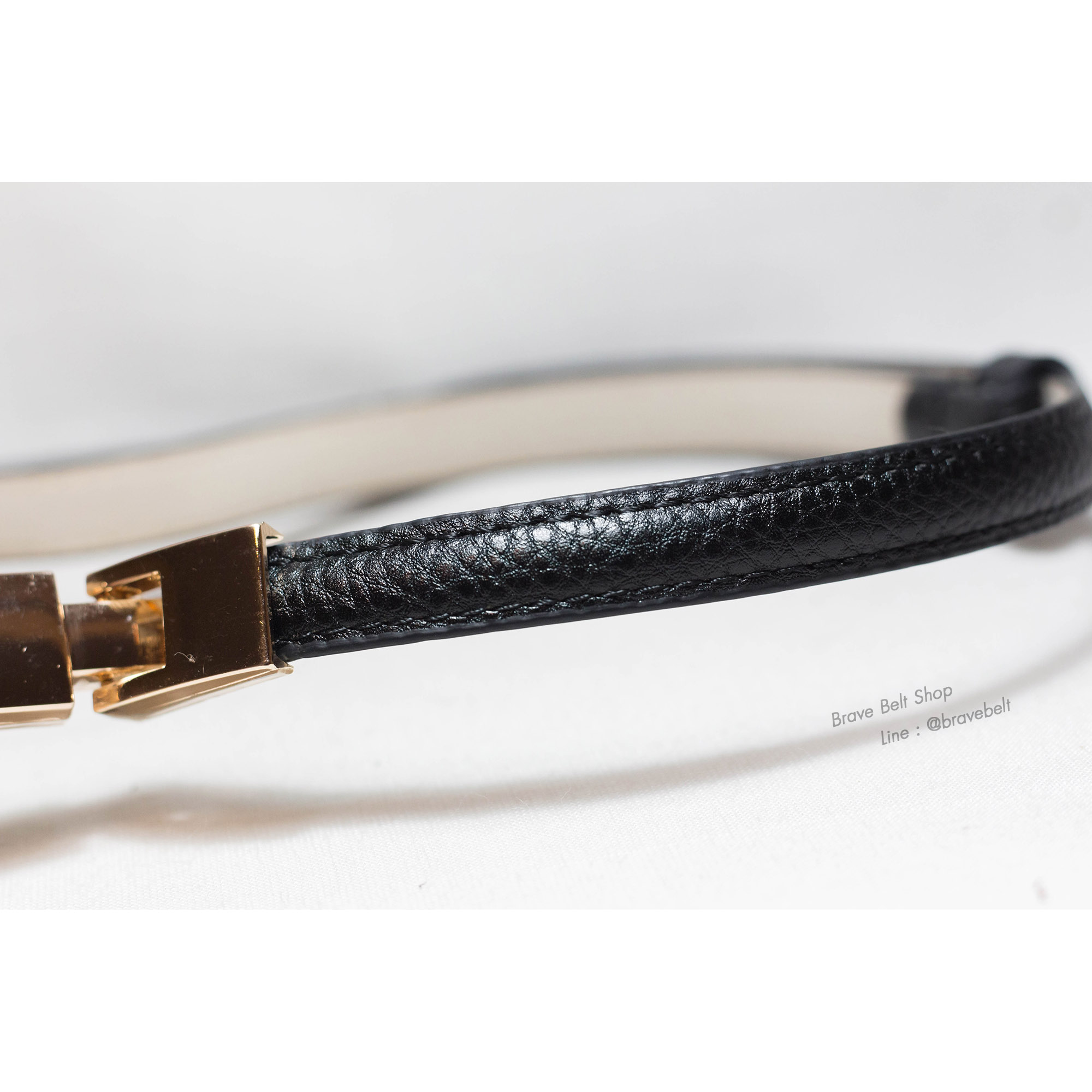 เข็มขัดฟรีไซต์สีดำเท่ๆ ปรับสายได้พอดีเอว