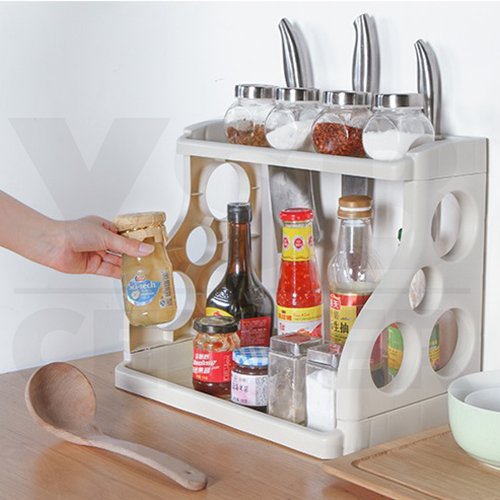 ชั้นวางของ ชั้นวางของในห้องครัว ชั้นวางของพร้อมที่เสียบมีด