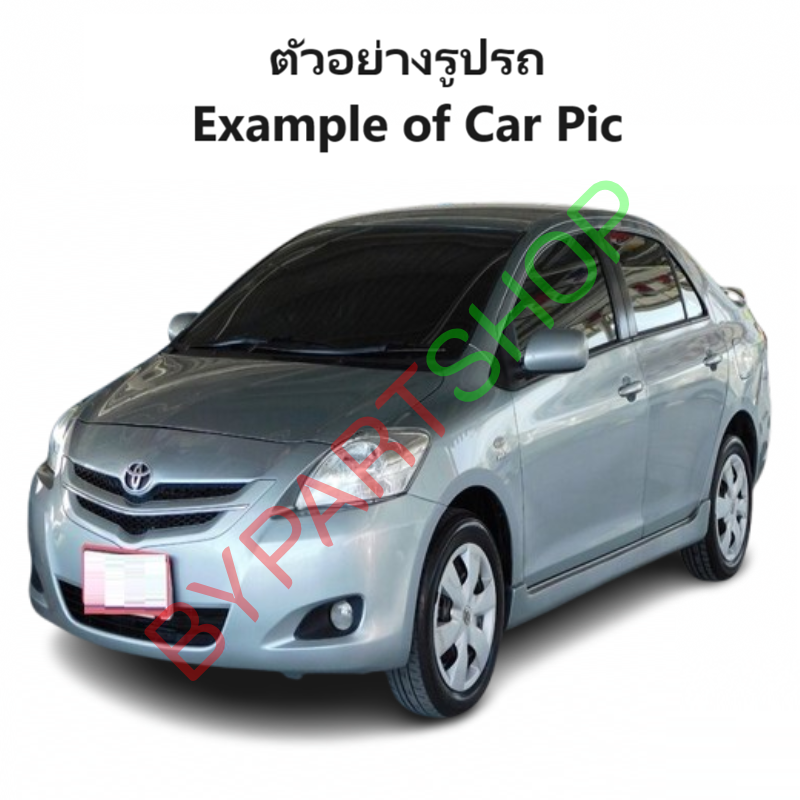 หน้ากระจัง TOYOTA VIOS(วีออส) Gen2 รุ่นที่1 สีดำ(งานไม่ทำสี) พร้อมคิ้วโครเมียม ปี2007-2009 (รหัส:VIOS'07)