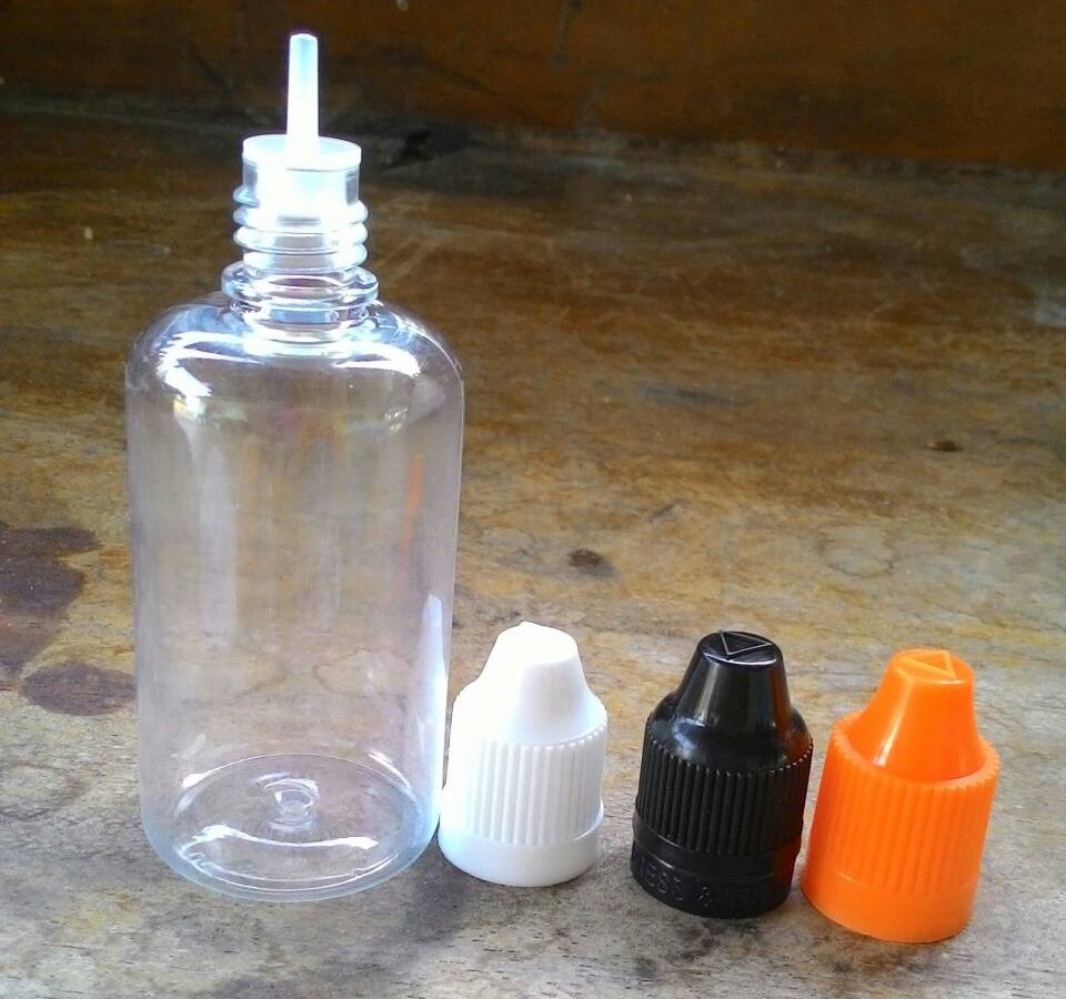 50ml PET ขวดหยดใส ฝาดับเบิ้ลล็อค