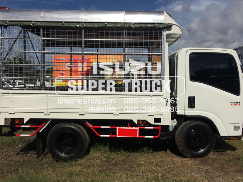 ISUZU NMR แบบกระบะคอก (ช่วงต่อยาว 3เมตร)