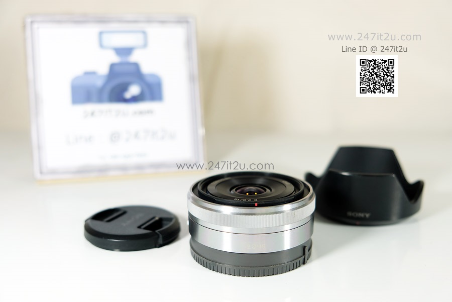 เลนส์ Sony 16mm f2.8 E-mount สี silver