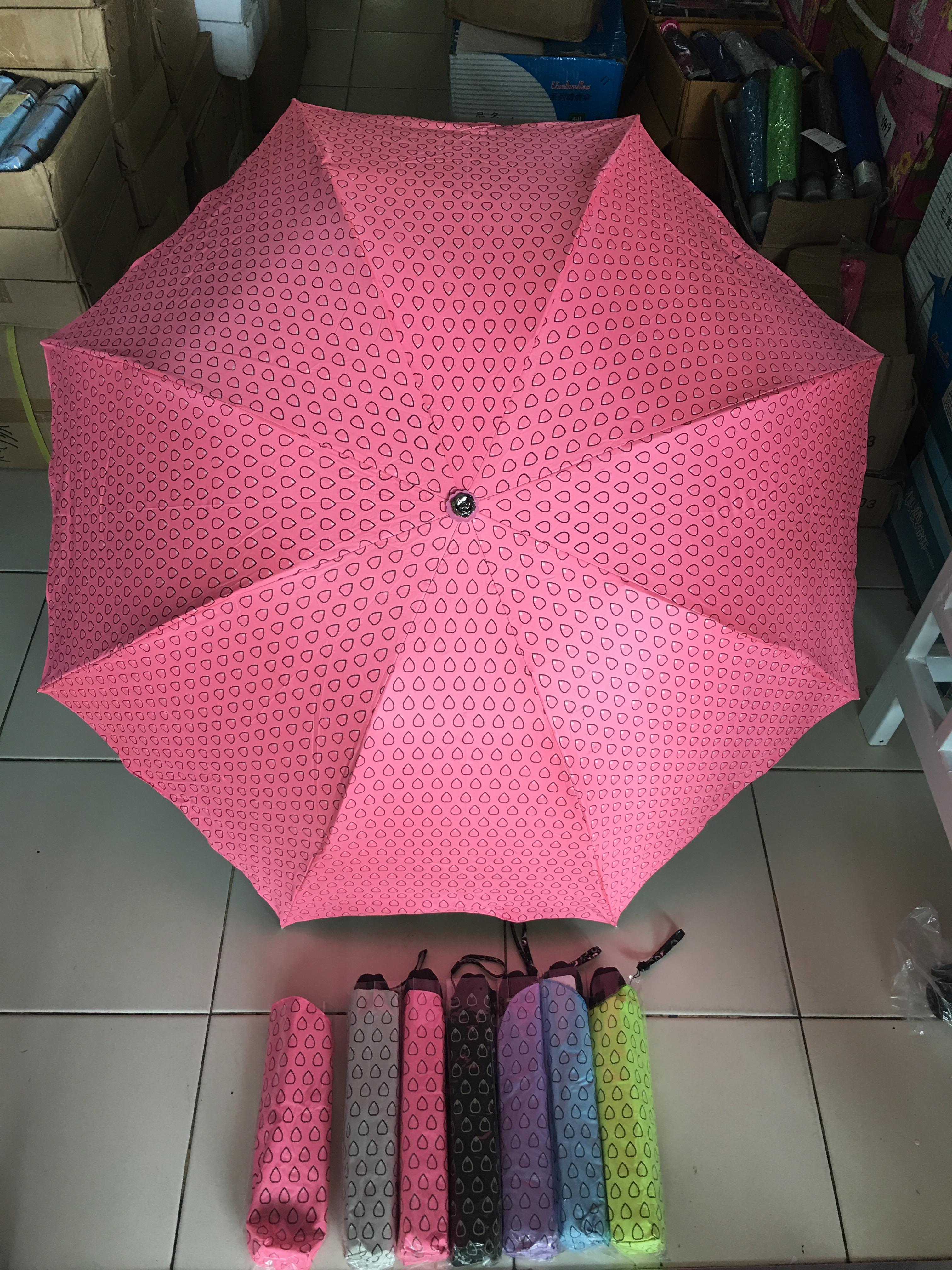 ร่มโค้งแฟชั่นยูวีดำ รหัส4302DA