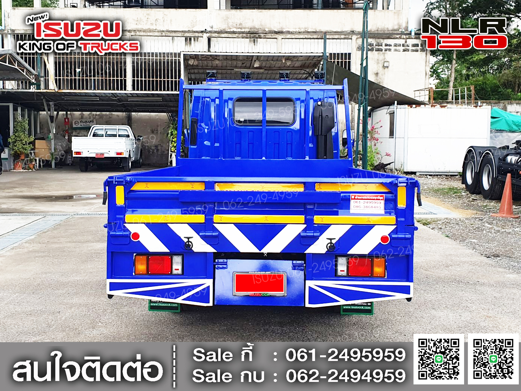 รถบรรทุกอีซูซุ 4 ล้อ ไม่ติดเวลา ISUZU NLR130 กระบะเหล็กเปิด3ด้าน EURO3