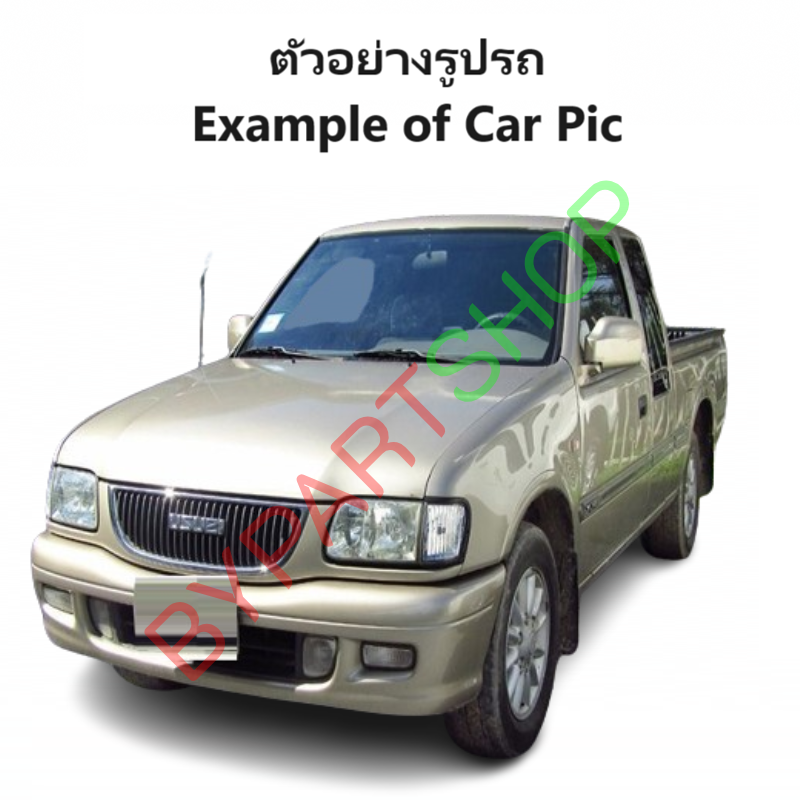 กระจกมองข้าง ISUZU DRAGON(ดราก้อน) รุ่นปรับมือ เหลี่ยมใหญ่ สีดำ ปี1999-2001 (รหัส: DRAGON EYE) -ราคาต่อข้าง-