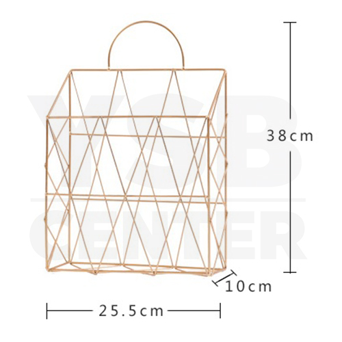 CASSA ตะแกรง ตะแกรงเหล็ก ตะแกรงเหล็กจัดเก็บของ ตะแกรงแขวนอเนกประสงค์ สีทอง รุ่น C199-WG3520-G