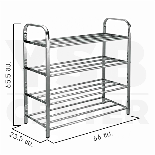 ชั้นวางรองเท้าสแตนเลส201 ชั้นวางอเนกประสงค์ ชั้นวางสแตนเลสท่อแบบเหลี่ยม