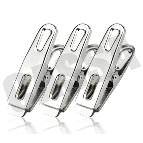 CASSA CLIP-5X1.2X1.7 คลิปหนีบผ้าแสตนเลส แพค20ตัว (ขายส่ง 24แพค)