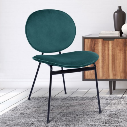 เก้าอี้กำมะหยี่ เก้าอี้โมเดิร์น เก้าอี้ทำงาน เก้าอี้สไตล์นอร์ดิก ขาเหล็กแข็งแรง YL170 - YL172