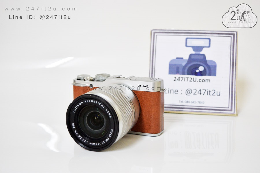 กล้อง Fujifilm X-M1 +Lens 16-50mm สีน้ำตาล