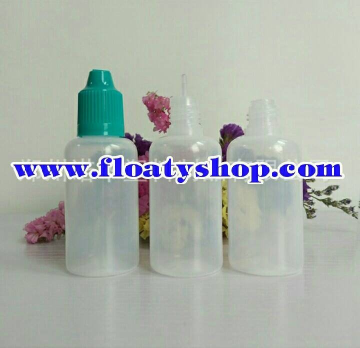 30ml PE ขวดหยดขาวขุ่น ฝาดับเบิ้ลล็อค