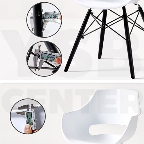 เก้าอี้ พลาสติกมีที่พักแขน สไตล์โมเดิร์น ขาไม้บีช แข็งแรงเรียบหรู ขนาด 46*45*78 cm รุ่น F1C005 -F1C007