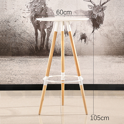 โต๊ะ โต๊ะกลม โต๊ะบาร์ โต๊ะกลมบาร์ โต๊ะอาหาร โต๊ะสามขา โต๊ะอเนกประสงค์ เฟอร์นิเจอร์แต่งบ้าน สีขาว รุ่น F1C016-C-238-W