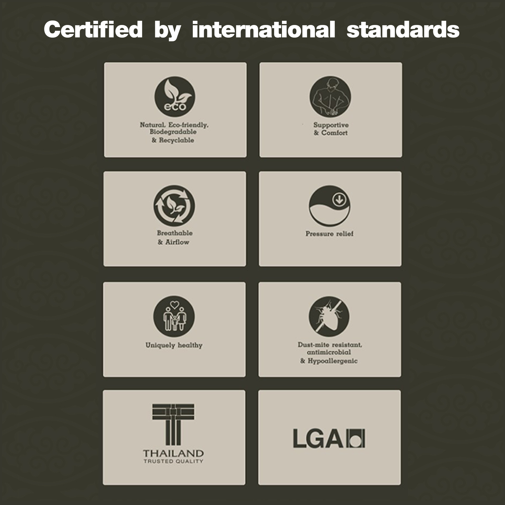 Latex Baby Pillow หมอนยางพาราทารกน้อย แบบเรียบ (ลายหมี)